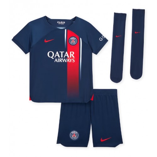Maillot de foot Paris Saint-Germain Presnel Kimpembe #3 Domicile enfant 2023-24 Manches Courte (+ pantalon court)